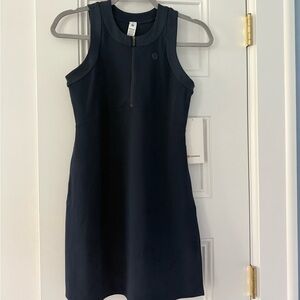 lululemon athletica navy grid-texture Sleeveless Tennis Dress